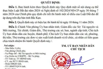 Ban hành Quyết định Quy định một số nội dung cụ thể thực hiện Luật Đất đai năm 2024