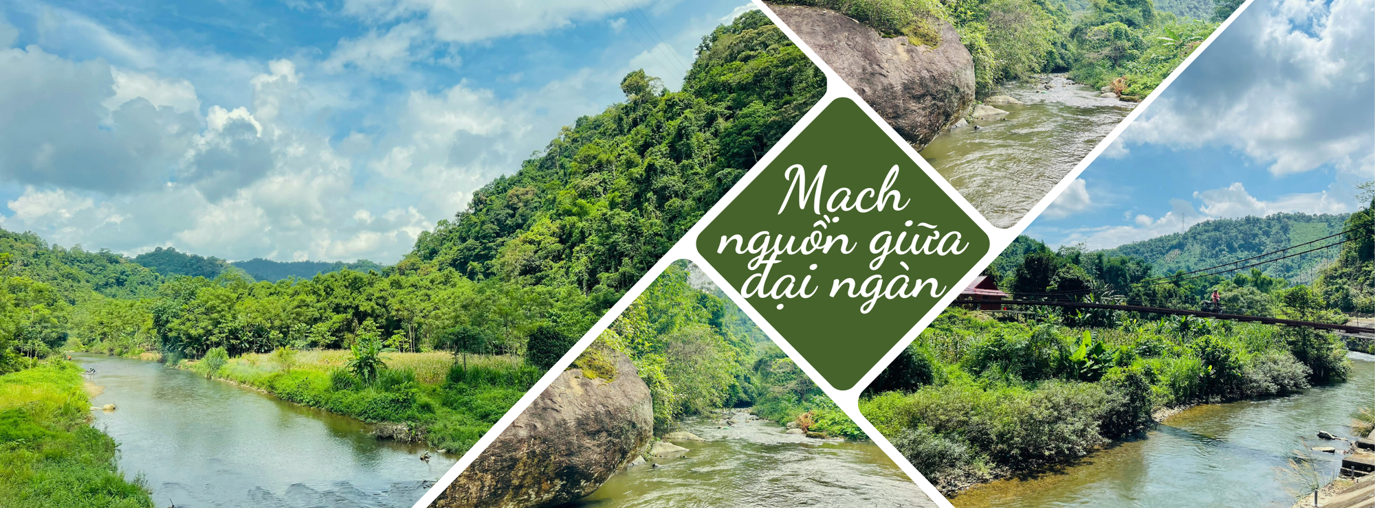 Turquoise Blue Photo Collage Summer Sea Vacation Facebook Cover.png