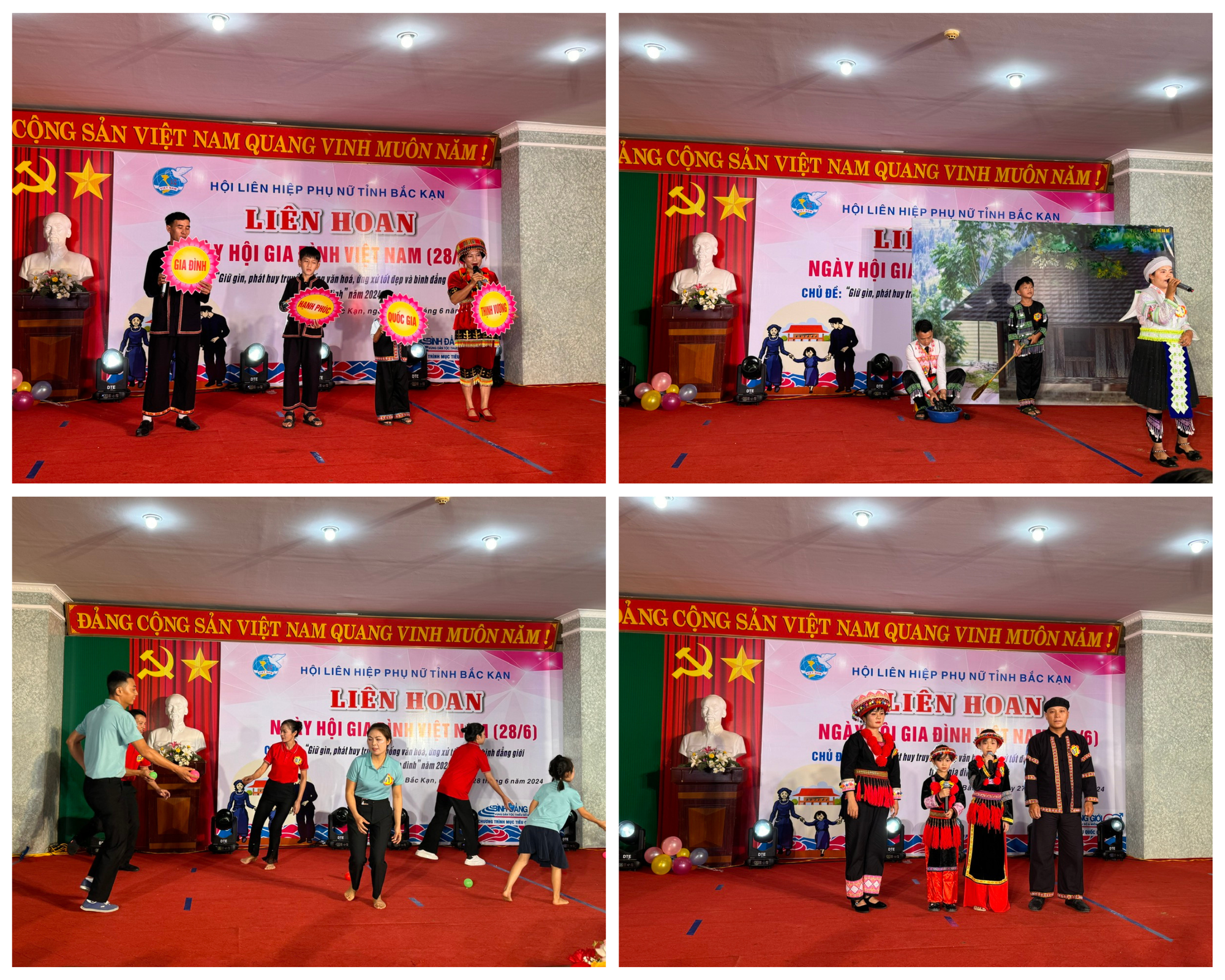 Ngày hội Gia đình Việt Nam giúp gắn kết tình cảm các thành viên trong gia đình. Xanh dương và Màu kem Kế hoạch Du lịchKỳ nghỉ Ảnh ghép (1).png